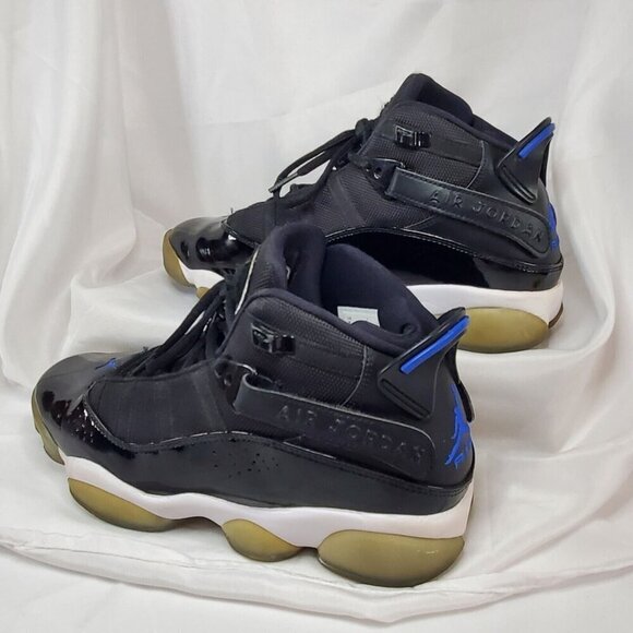 Nike Air Jordan 6 Rings Men Size 8 322992-016 Space Jam black Blue Shoes - Picture 8 of 16